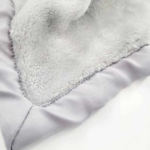 Carter's Gray Elephant Lovey Baby Security Blanket Plush Satin Edge 14" x 14" - Picture 3 of 12